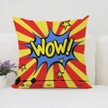Axyaa Pop Art Cushion Cover: Fun Cartoon Pillow for Living Room Sofa or Bed