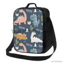 Axyaa Dino Insulated Lunch Bag - Portable Thermal Bento Tote for Kids, Boys, Girls