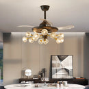 Axyaa Kids Bedroom Ceiling Fan with Remote Control and LED Light
