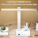Axyaa LED Desk Lamp with 2 Heads, USB Chargeable, Dimmable, 180 Rotate, Foldable, Eye Protection