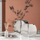 Geometry Vase Desk Decoration by Axyaa | Artificial Flowers & Vase Set
