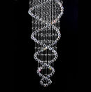 Axyaa Modern Crystal LED Chandelier for Staircase Luxury Hotel Pendant Light