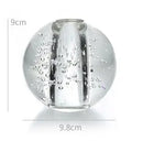 Axyaa Crystal Glass Small Mouth Vase for Flower Arrangement and Decor