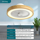 Axyaa Wooden Silent Ceiling Fan Light LED Fixture for Home Office Décor