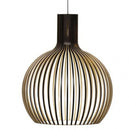 Axyaa Wood Bird Cage Pendant Lamp: Modern Design for Stylish Indoor Lighting