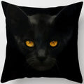 Axyaa  Black Cat Pillowcase  Decorative Square Cushion Cover 45*45cm