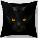 Axyaa  Black Cat Pillowcase  Decorative Square Cushion Cover 45*45cm