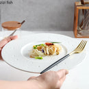 Axya Round Ceramic Serving Plate for Pasta, Steak, Sushi, and More