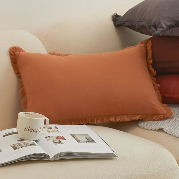 Axyaa Retro Nordic Style 30x50 Pillowcase for Home Decor and Living Room