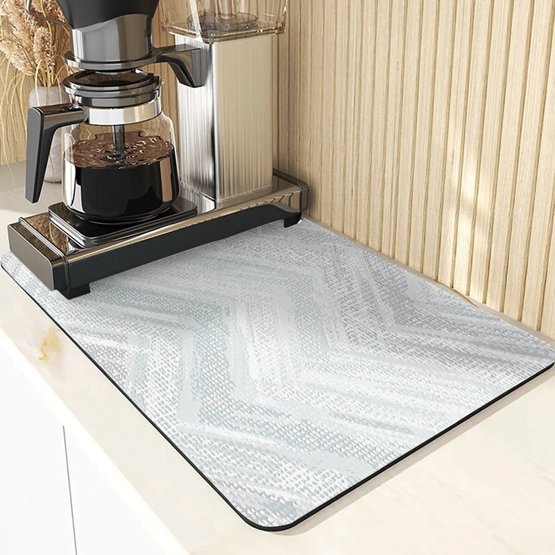 Axyaa Striped Dining Table Mat Coasters - Absorbent Placemats for Kitchen