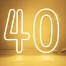 Axyaa Neon Party Sign 38cm Birthday Lights USB Powered with Dimmable Base