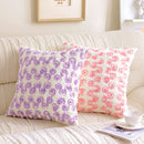 Embroidered Rabbit Plush Pillowcase by Axyaa: French Sweet Sofa Decor & Headboard Accent