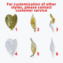 Axyaa Glass Leaf Chandelier - Luxury Sky Lighting Fixtures