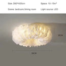 Nordic Feather Chandelier Pendant Light by Axyaa: Modern, Warmth, Eye Protection