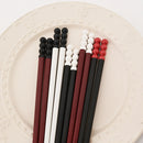 Axyaa Alloy Chopsticks Set for Tomatoes on Sticks, Anti-Slip Sushi, Holiday Parties