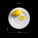 Axyaa Melamine Steak Trays Round Dinner Plates Dining Sets Hotel Househould