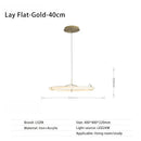 Axyaa Nordic Acrylic Chandelier LED Ceiling Light for Living Room Kitchen Restaurant