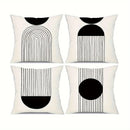 Axyaa Minimalist Round Printed Pillowcase Cover