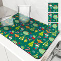 Axyaa Coffee Dish Mat: Absorbent, Anti-slip, Quick Dry Draining Pad