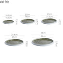 Axyaa Circular Ceramic Restaurant Service Plate Set