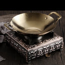 Axya Golden Double Ear Cauldron Small Hot Pot Stainless Steel Dry Pot