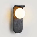 Axyaa Black Hole Stone Wall Lamp - Minimalist Italian Design - High-End Retro Sconce