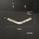 Axyaa Marble Collection LED Chandelier Lighting Fixture