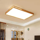 Axyaa Nordic Woodgrain LED Ceiling Light for Home Decor and Lighting Fixtures
