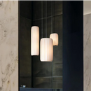 Axyaa Modern Silk Pendant Chandelier | Minimalist LED Indoor Lighting