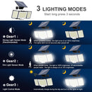 Axyaa Solar Motion Sensor Wall Lamp 3 Modes IP65 Waterproof Flood Light