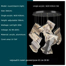 Axyaa Acrylic Leaf LED Chandelier Dimmable Light for Luxury Living Room Home Decor
