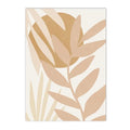 Axyaa Abstract Sun Palm Leaf Daisy Canvas Wall Art Bedroom Decor
