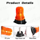 Axyaa 30 LED Strobe Light Emergency Beacon for Car Truck School Bus Amber Blue Red 12V-80V