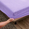 Axyaa Winter Plush Velvet Fitted Bed Sheet - Soft & Warm Double Bedspread Protector