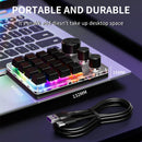 Axyaa Mechanical Keyboard with Knob Volume Button, 3 Modes & Macro Gaming
