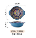 Axyaa Bohemian Retro Ceramic Tableware Set for Serving and Dining