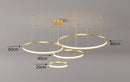 Axyaa LED Ring Chandelier for Dining and Living Room Lighting