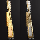 Axyaa Gold Crystal LED Wall Lamp for Bedroom Living Room Decor