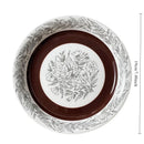 Axyaa Floral Ceramic Plate: Retro Round Breakfast, Vegetable, and Dessert Plate