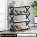 Axyaa Simple X-Shaped Shoe Rack Storage Shelf for Dorms & Doorways