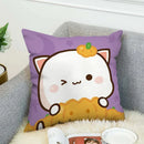 Axyaa Mochi Cat Luxury Cushion Cover Set for Sofa and Bed