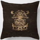 Axyaa Dark World Tree Print Pillow Cover - Home Decor Essential