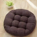 Axyaa Round Floor Cushion Linen Meditation Yoga Seat Mat Pouf Chair Pad