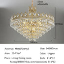 Axyaa Modern Luxury LED Chandelier for Living Room Ceiling Light