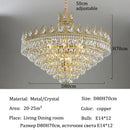 Axyaa Modern Luxury LED Chandelier Ceiling Light Fixture for Elegant Living Room Decor