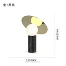 Axyaa Marble Globe Table Lamp, Modern Minimalist Design for Bedroom and Office