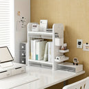 Axyaa Desktop Organizer with Drawers, Book Storage Shelf & Pen Cup Holders