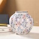 Axyaa Blue & White Porcelain Vase: Elegant Home Decor for Living Room, TV Cabinet & Dining Table