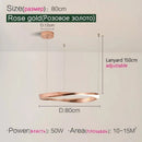 Axyaa Nordic LED Pendant Chandelier for Modern Living Room Lighting