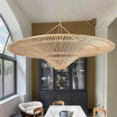 Axyaa Handmade Rattan Pendant Light for Dining Room, Living Room, Bedroom, Hotel Lobby